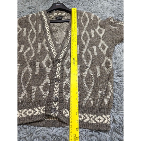 Vintage Kerrington Italia Cardigan Sweater Womens Size Large Brown Made In Italy - Picture 4 of 9